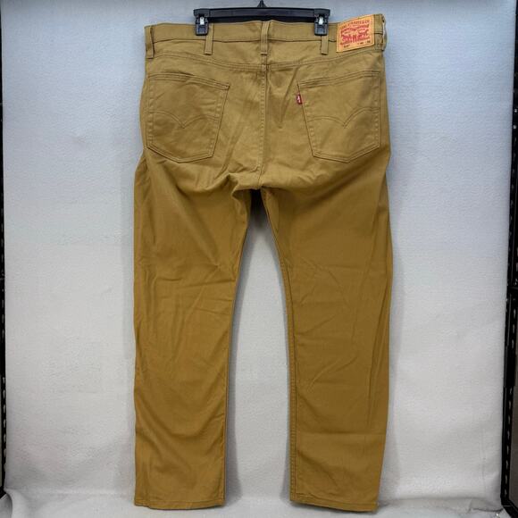 Levi's 513 Men's 40x30 Mustard Gold Straight Leg Preppy Business Casual Normcore - Picture 2 of 14